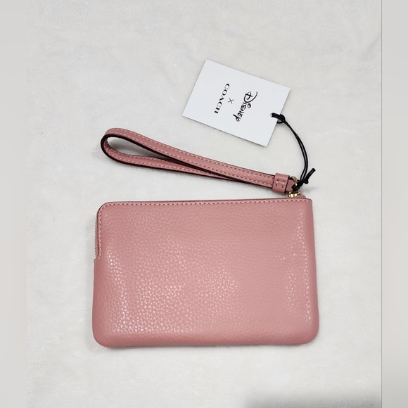 Disney X Coach Corner Zip Wristlet With Ice Skate Motif - Picture 3 of 7